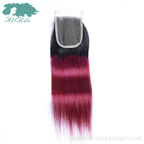 wholesale virgin hair color t1b 118 straight closure ; virgin hair extensions